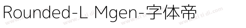 Rounded-L Mgen字体转换